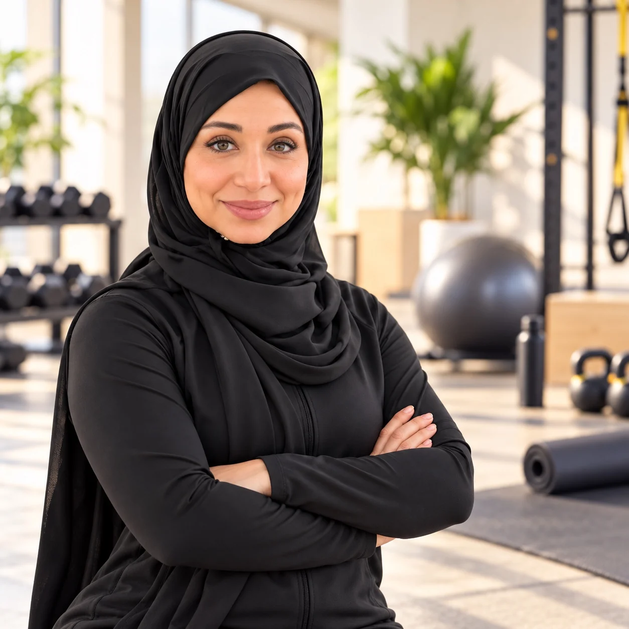 كوتش صابرينا داخل استوديو اللياقة